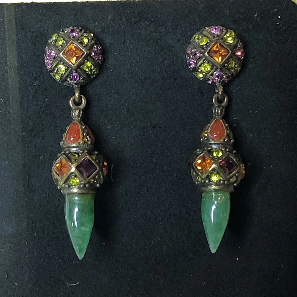 HEIDI DAUS Elegant Multicolor Drop Earrings - Picture 17 of 17